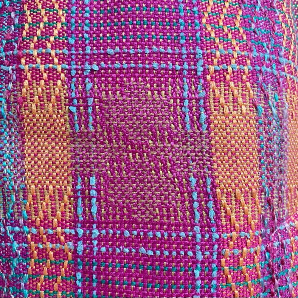 VINTAGE BAZAR CHRISTIAN LACROIX COLORFUL TWEED ZIP UP JACKET HIGH RISE SKIRT SET - Picture 13 of 16